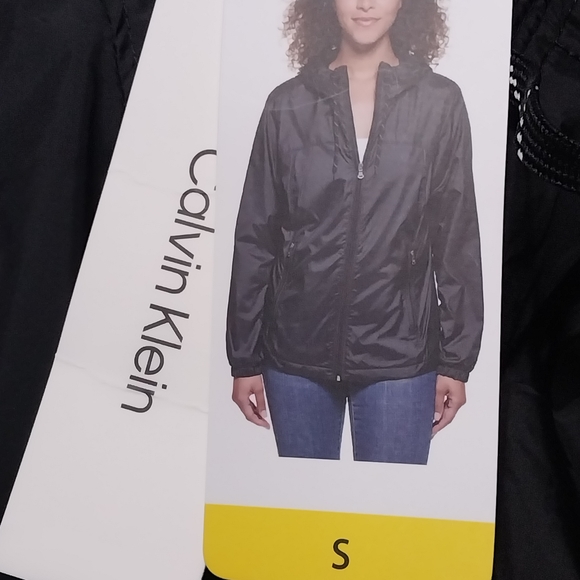 NWT Calvin Klein fleece-lined rain jacket Woman's size small - Picture 3 of 4